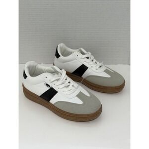 Rocket Dog Women's Sneaker Shoes Black White Gray Gum Rubber Sole Size 7